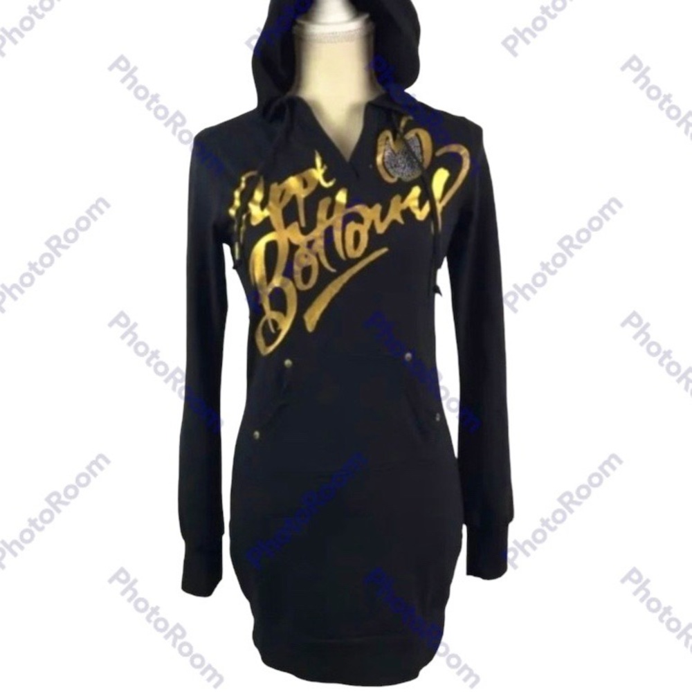 APPLE BOTTOM 2009 HOODED SWEATER DRESS